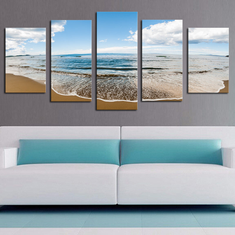 Sprawling Beach - 5 Piece Canvas - BigWallPrints.com - 4