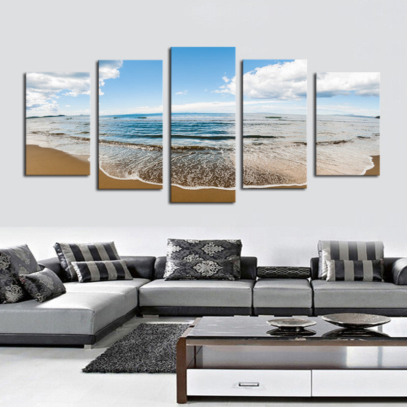 Sprawling Beach - 5 Piece Canvas - BigWallPrints.com - 1