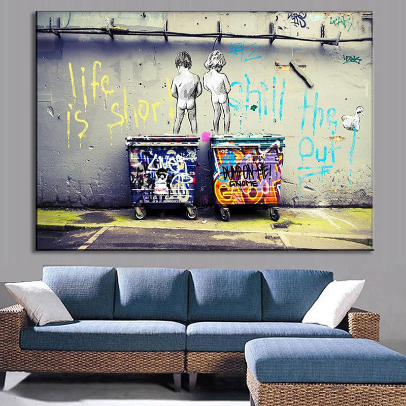 Life is Short, Chill the Duck Out - Canvas Art - BigWallPrints.com - 6