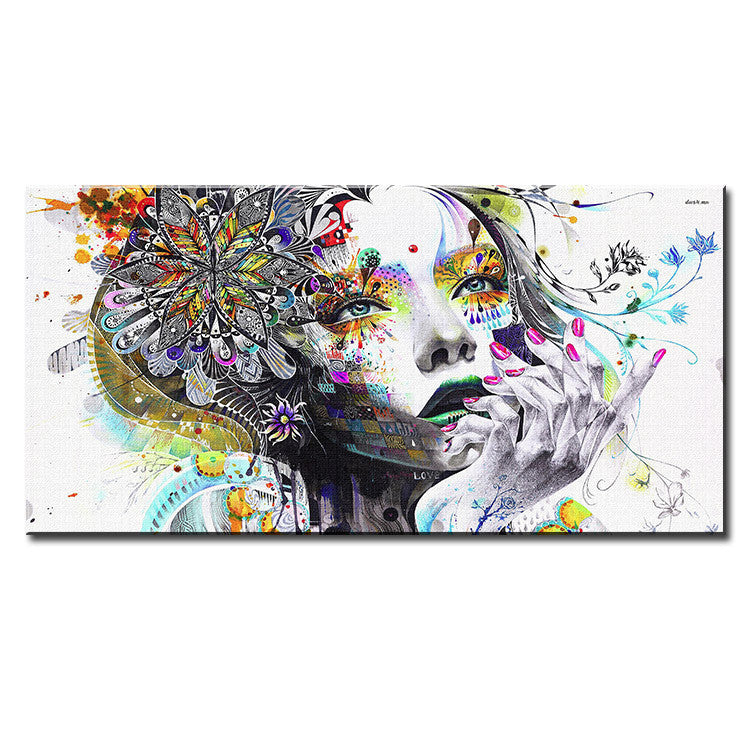 Abstract Girl - Panel Art - BigWallPrints.com - 1