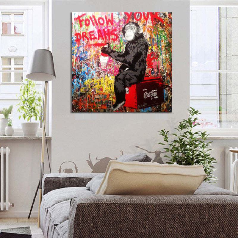 Follow Your Dreams Banksy Canvas | Multi Panel Wall Art