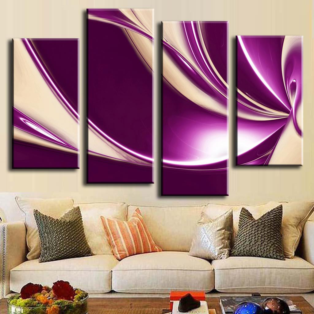 Modern Purple Swirls