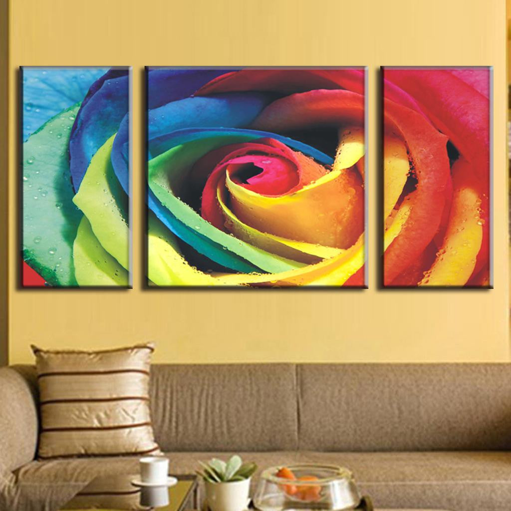Abstract Rose with Colors